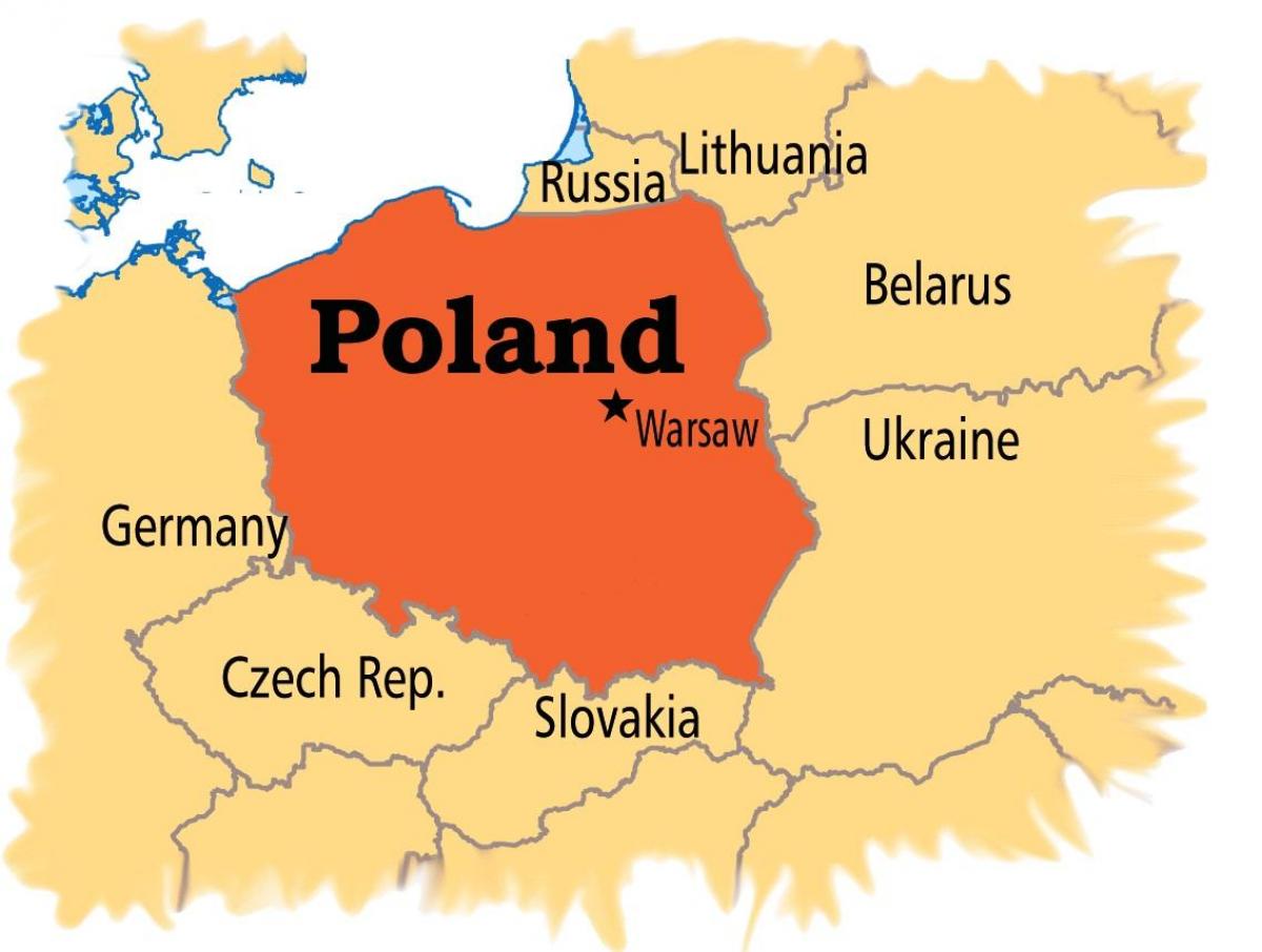 Polen Hauptstadt Karte
