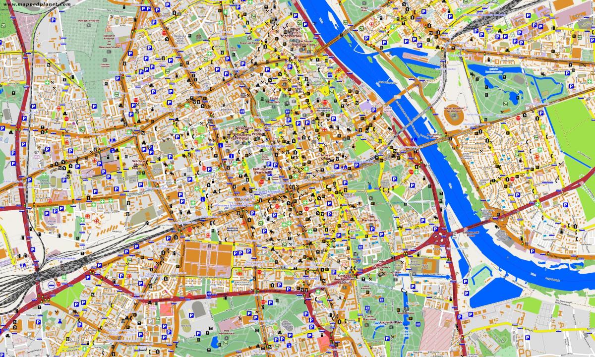 Karte von Warschau offline 