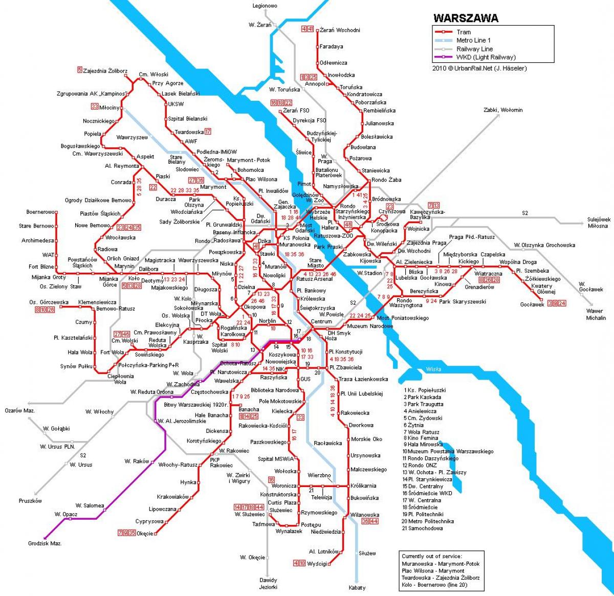 Der Zug aus Warschau Karte