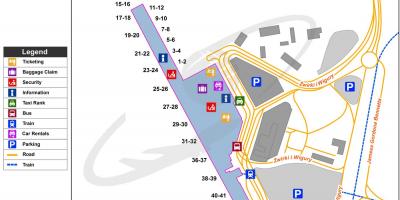 Der Frederic chopin airport Landkarte