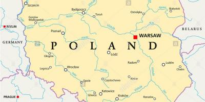 Warschau Lage auf Weltkarte