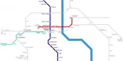 Karte metro Warschau